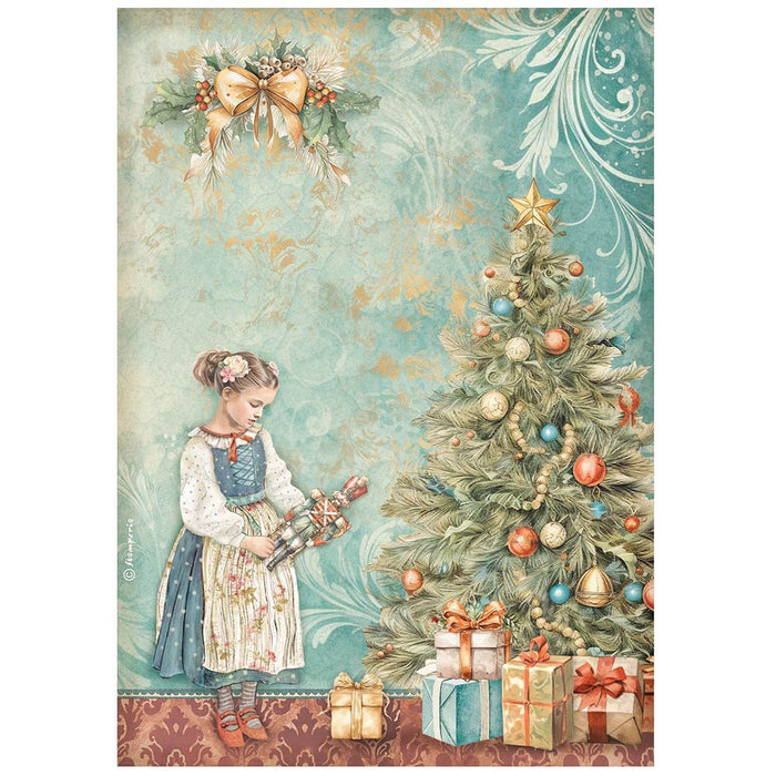 Stamperia The Nutcracker A4 Rice Paper (Christmas tree)