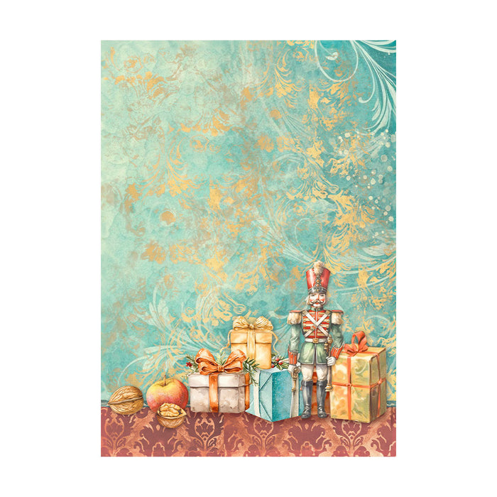 Stamperia The Nutcracker A6 Rice Paper Backgrounds Pack