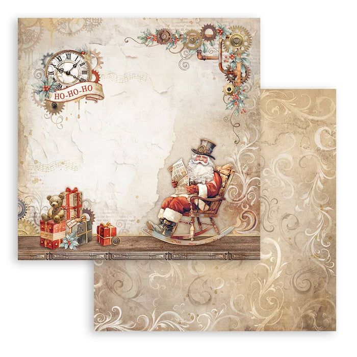 Stamperia Gear Up Christmas 12" x 12" Scrapbooking Paper Pad