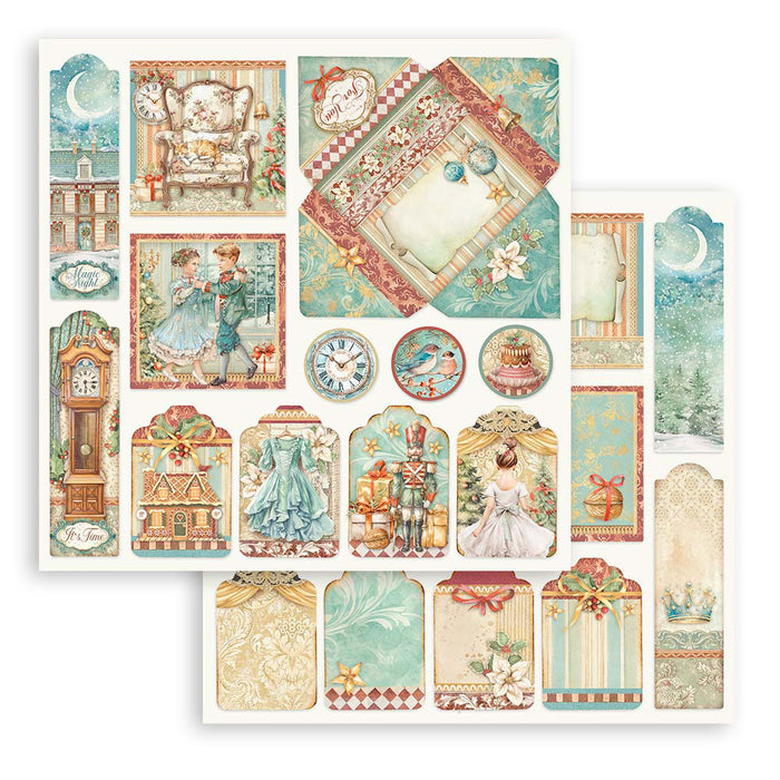 Stamperia The Nutcracker 8" x 8" Scrapbooking Paper Pad