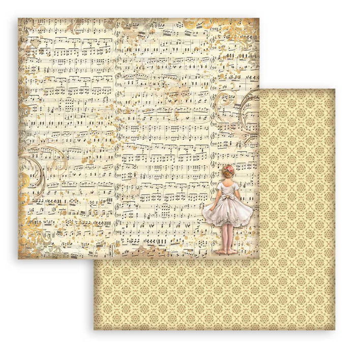 Stamperia The Nutcracker 8" x 8" Backgrounds Paper Pad