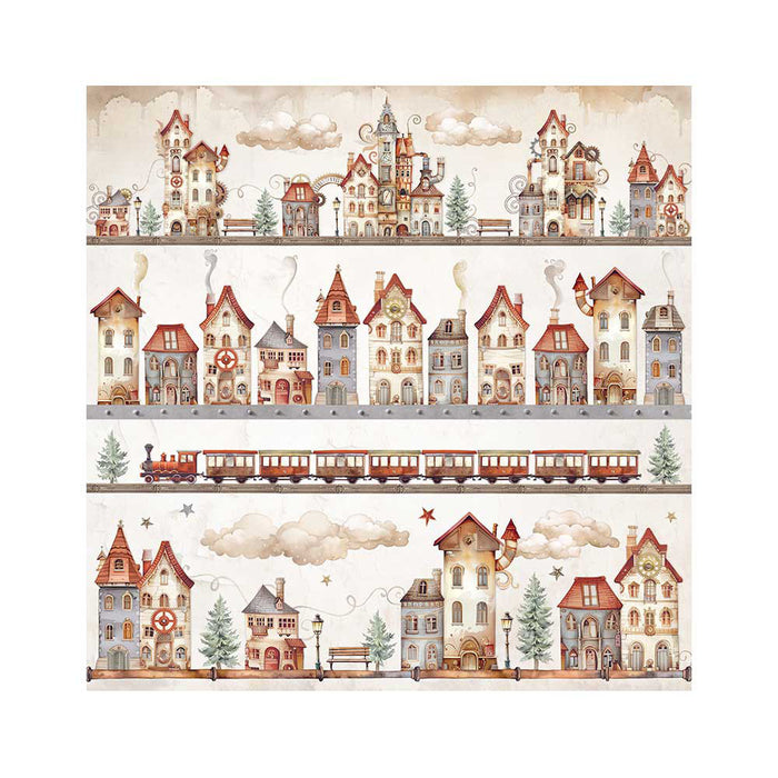 Stamperia Gear Up Christmas Fabric Pack