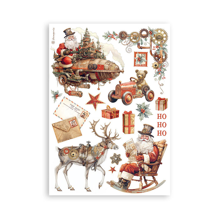 Stamperia Gear Up Christmas Washi Pad