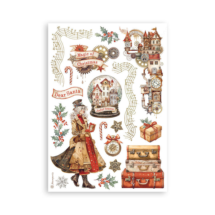 Stamperia Gear Up Christmas Washi Pad