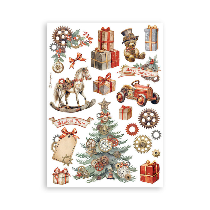 Stamperia Gear Up Christmas Washi Pad