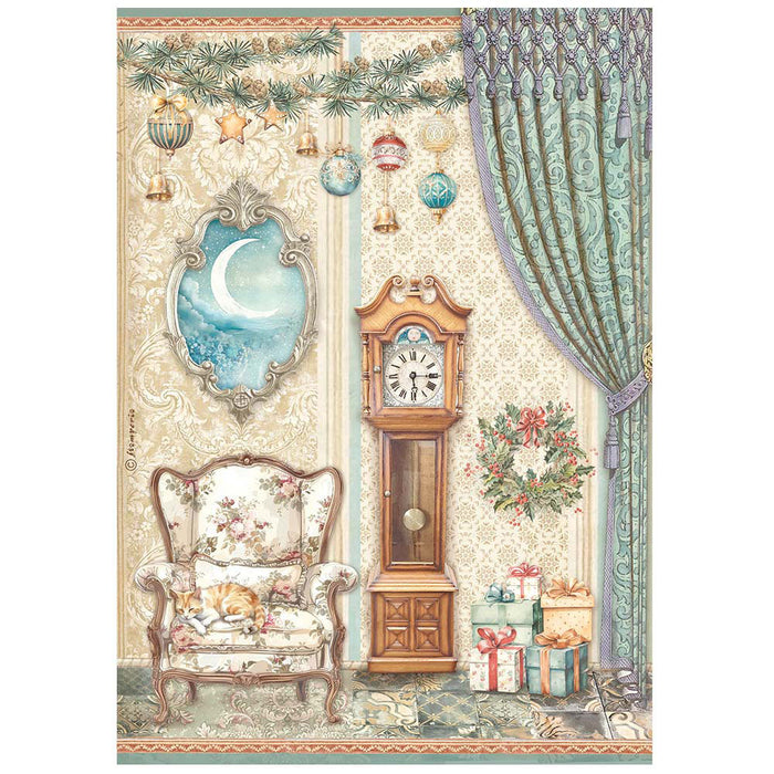 Stamperia The Nutcracker A4 Rice Paper (Pendulum clock and chair)