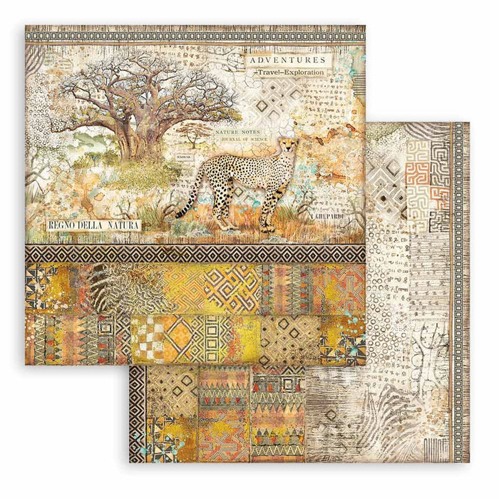 Stamperia Savana 8" x 8" Scrapbooking Paper Pad