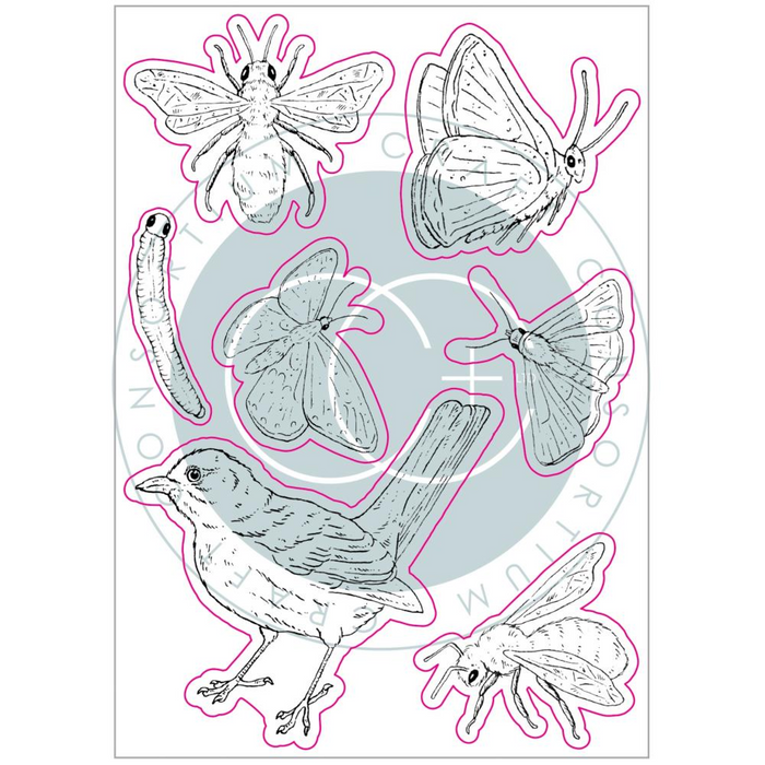 Craft Consortium At Home In The Wildflowers Clear Stamp