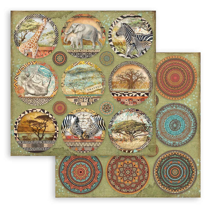 Stamperia Savana 8" x 8" Scrapbooking Paper Pad