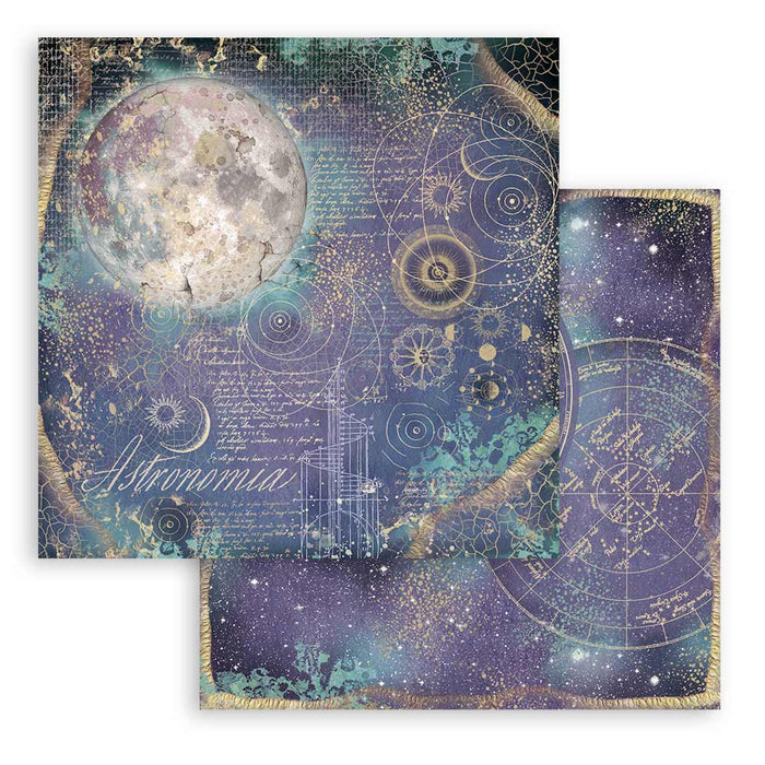 Stamperia Cosmos Infinity 8" x 8" Background Paper Pad