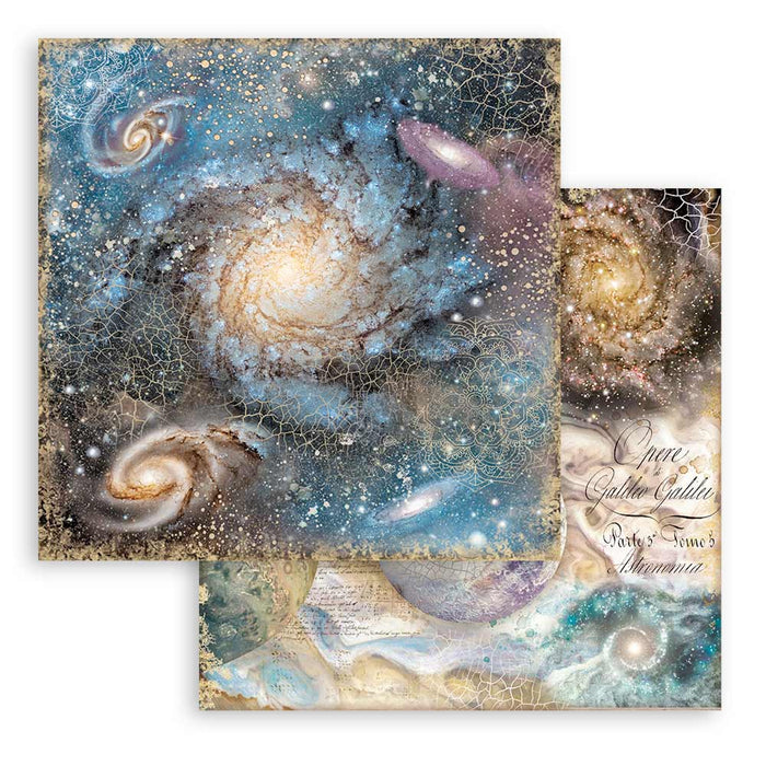 Stamperia Cosmos Infinity 8" x 8" Background Paper Pad